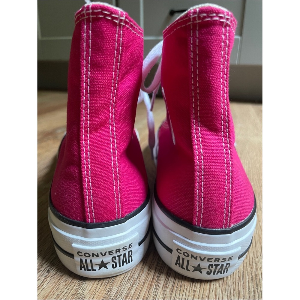 Converse Chuck Taylor All Star Lift Hi Canvas Platform Pink Women 6 Sneakers - Picture 6 of 10